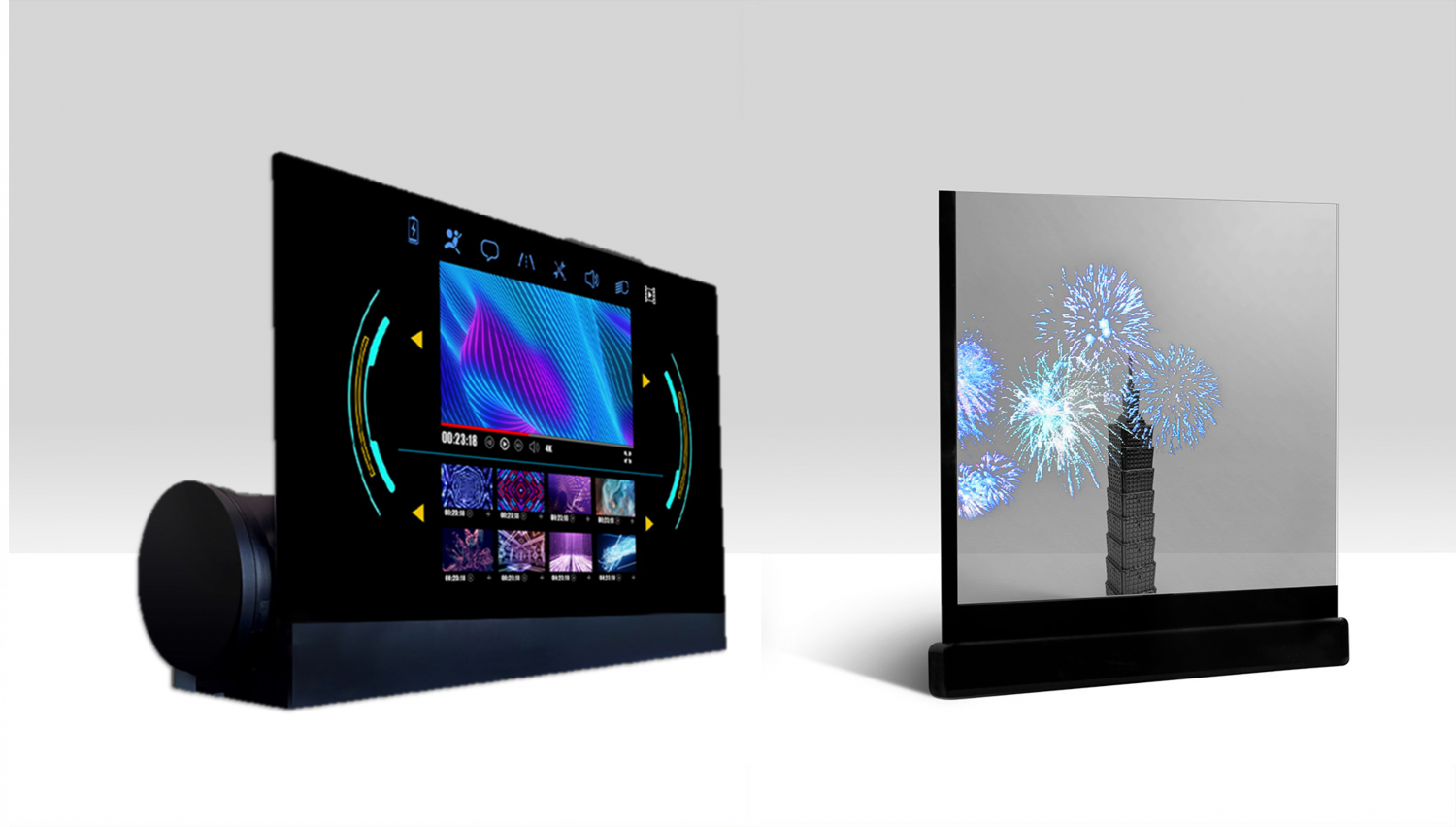 可卷式、折迭性、高透明